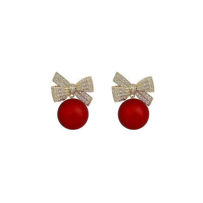 Boucles D'oreilles en Perles Rouge | Generic | Fashion Femme | Wasal