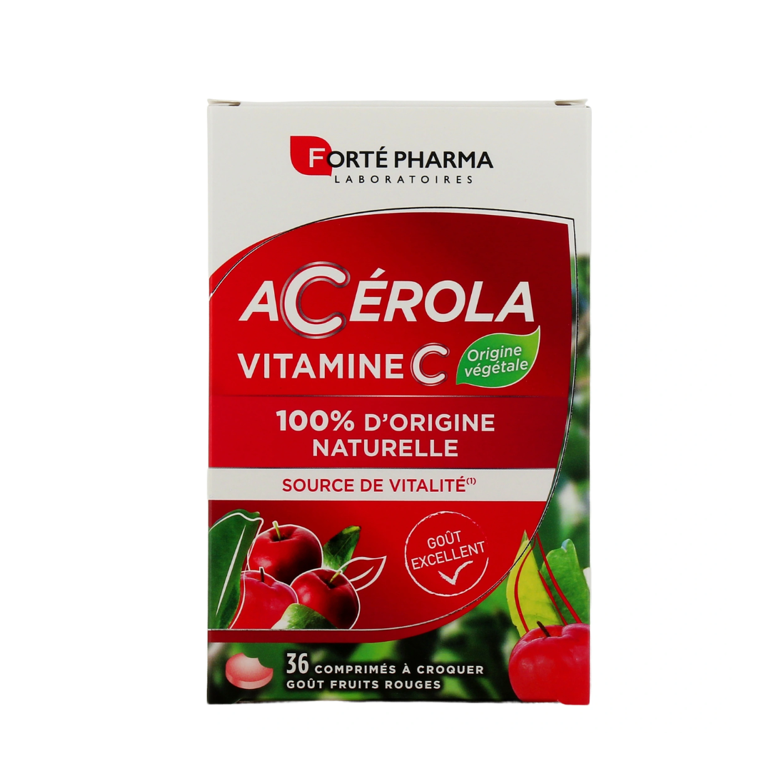 Acerola vitamine C 36 Comprimes | FORTE PHARMA | Wasal